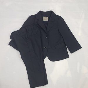 Toddler Boys Suit 9 Month to 18 Month Zara Navy Blue Jacket & Pant